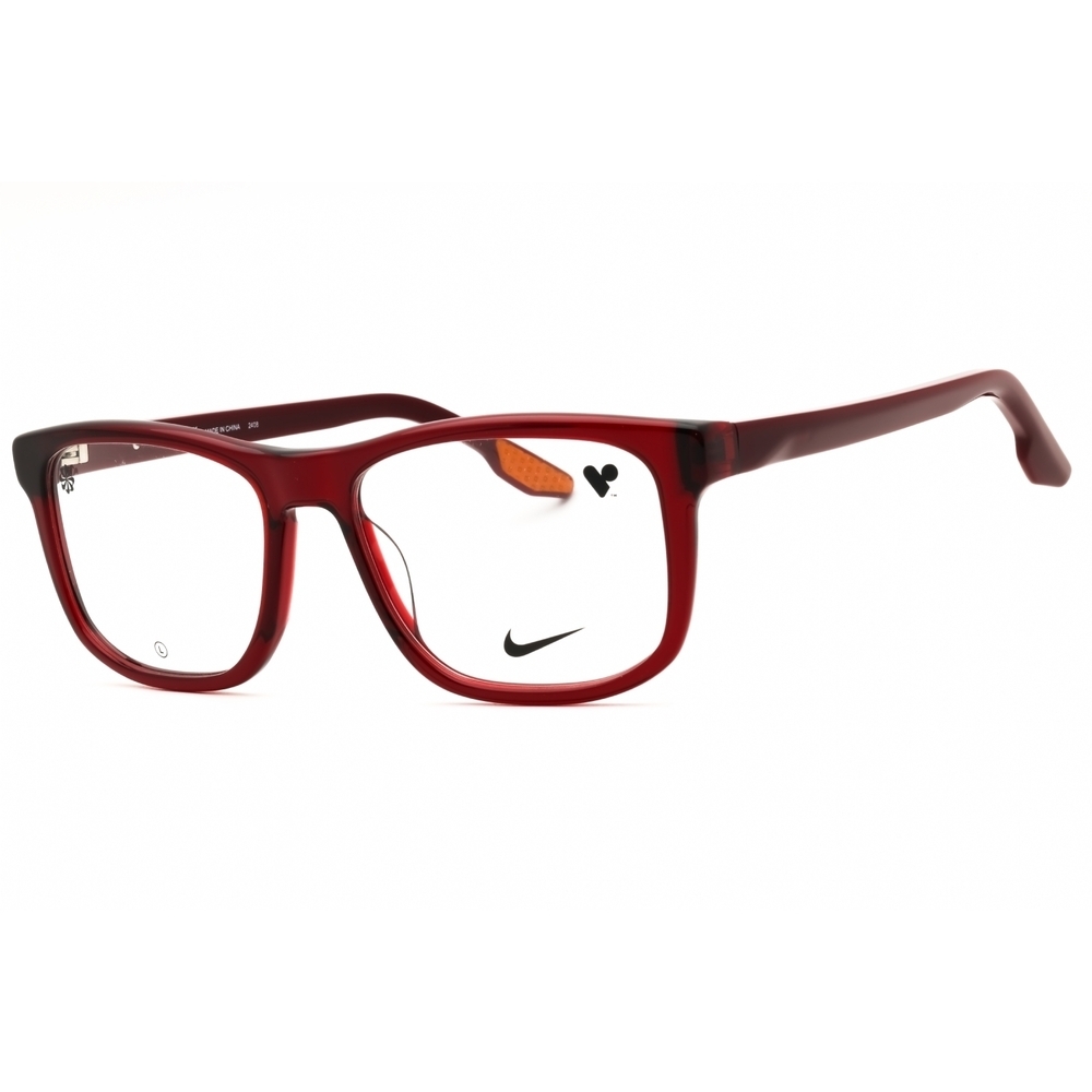 NWT Nike 7163LB Crystal Bordeaux Rectangle 55mm Eyeglasses